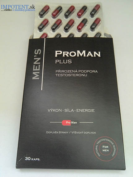 ProMan Plus sa vyrába v podobe kapsúl