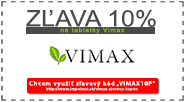 Znížená cena na tabletky VIMAX