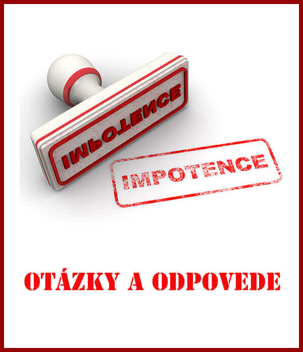 Impotencia - časté otázky a odpovede