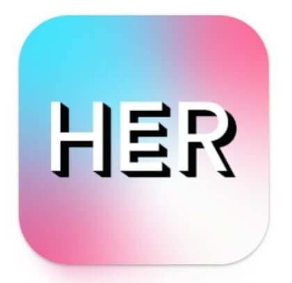 Logo lesbickej zoznamky HER